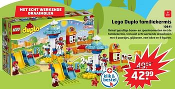 Aanbiedingen Lego duplo familiekermis 10841 - Lego - Geldig van 05/11/2017 tot 31/12/2017 bij Trekpleister