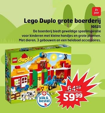 Aanbiedingen Lego duplo grote boerderij 10525 - Lego - Geldig van 05/11/2017 tot 31/12/2017 bij Trekpleister