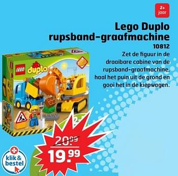 Aanbiedingen Lego duplo rupsband-graafmachine 10812 - Lego - Geldig van 05/11/2017 tot 31/12/2017 bij Trekpleister