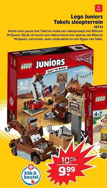 Aanbiedingen Lego juniors takels sloopterrein 10733 - Lego - Geldig van 05/11/2017 tot 31/12/2017 bij Trekpleister