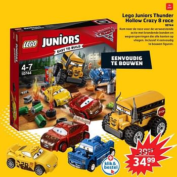 Aanbiedingen Lego juniors thunder hollow crazy 8 race 10744 - Lego - Geldig van 05/11/2017 tot 31/12/2017 bij Trekpleister