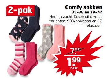 Aanbiedingen Comfy sokken - Huismerk - Trekpleister - Geldig van 07/11/2017 tot 12/11/2017 bij Trekpleister