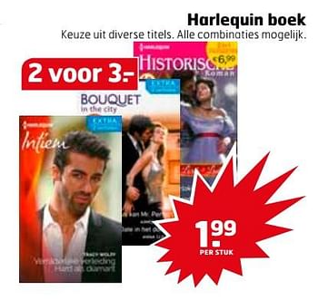 Aanbiedingen Harlequin boek - Huismerk - Trekpleister - Geldig van 07/11/2017 tot 12/11/2017 bij Trekpleister