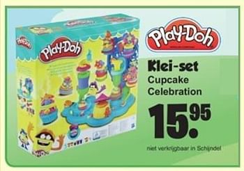 Aanbiedingen Klei-set cupcake celebration - Play-Doh - Geldig van 06/11/2017 tot 26/11/2017 bij Van Cranenbroek
