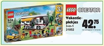 Aanbiedingen Lego creator vakantieplekjes - Lego - Geldig van 06/11/2017 tot 26/11/2017 bij Van Cranenbroek