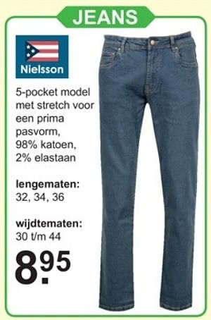 Aanbiedingen Nielsson jeans - Nielsson - Geldig van 06/11/2017 tot 26/11/2017 bij Van Cranenbroek