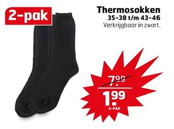Aanbiedingen Thermosokken - Huismerk - Trekpleister - Geldig van 07/11/2017 tot 12/11/2017 bij Trekpleister