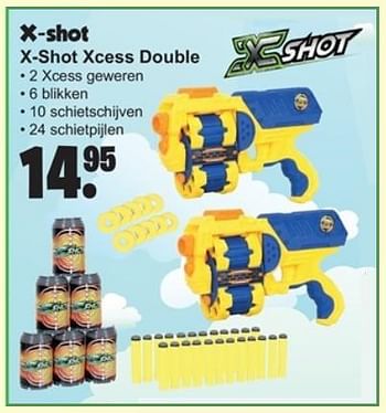 Aanbiedingen X-shot xcess double - X-Shot - Geldig van 06/11/2017 tot 26/11/2017 bij Van Cranenbroek