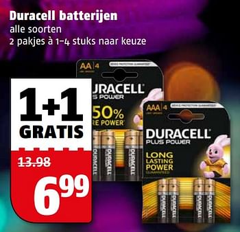 Aanbiedingen Duracell batterijen - Duracell - Geldig van 06/11/2017 tot 12/11/2017 bij Poiesz