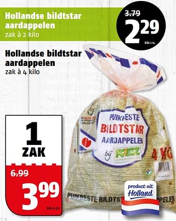 Aanbiedingen Hollandse bildtstar aardappelen - Huismerk Poiesz - Geldig van 06/11/2017 tot 12/11/2017 bij Poiesz