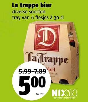 Aanbiedingen La trappe bier diverse soorten - La trappe - Geldig van 06/11/2017 tot 12/11/2017 bij Poiesz