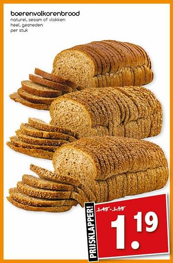 Aanbiedingen Boerenvolkorenbrood - Huismerk - Agrimarkt - Geldig van 06/11/2017 tot 11/11/2017 bij Agrimarkt