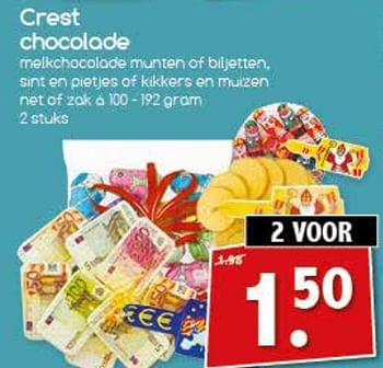 Aanbiedingen Crest chocolade - Crest - Geldig van 06/11/2017 tot 11/11/2017 bij Agrimarkt