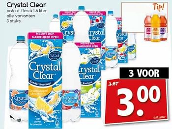 Aanbiedingen Crystal clear - Crystal Clear - Geldig van 06/11/2017 tot 11/11/2017 bij Agrimarkt