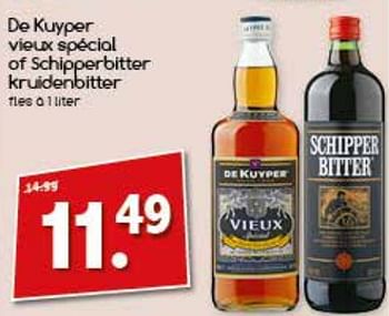 Aanbiedingen De kuyper vieux special of schipperbitter kruidenbitter - De Kuyper - Geldig van 06/11/2017 tot 11/11/2017 bij Agrimarkt