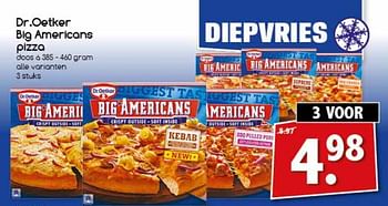 Aanbiedingen Dr. oetker big americans pizza - Dr. Oetker - Geldig van 06/11/2017 tot 11/11/2017 bij Agrimarkt
