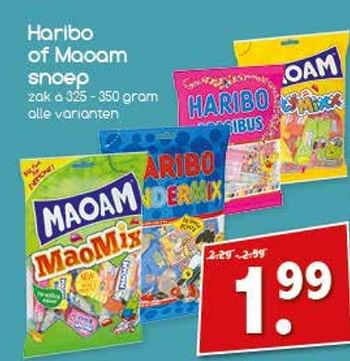 Aanbiedingen Haribo of maoam snoep - Huismerk - Agrimarkt - Geldig van 06/11/2017 tot 11/11/2017 bij Agrimarkt