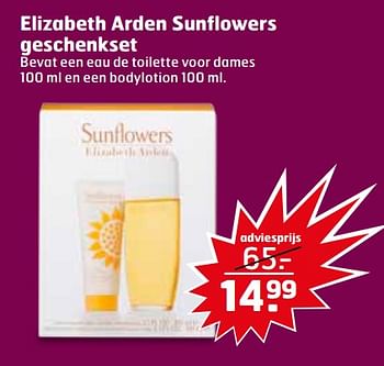 Aanbiedingen Elizabeth arden sunflowers geschenkset - Elizabeth Arden - Geldig van 07/11/2017 tot 12/11/2017 bij Trekpleister