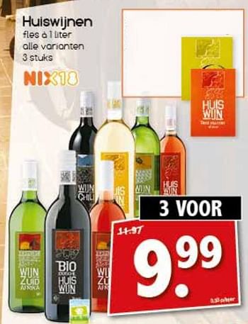 Aanbiedingen Huiswijnen - Rode wijnen - Geldig van 06/11/2017 tot 11/11/2017 bij Agrimarkt