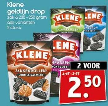 Aanbiedingen Klene geldlijn drop - Klene - Geldig van 06/11/2017 tot 11/11/2017 bij Agrimarkt