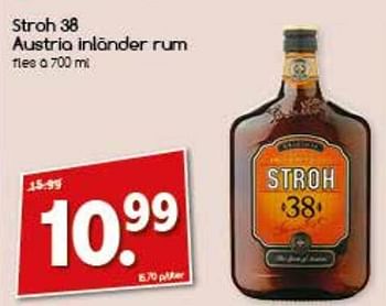 Aanbiedingen Stroh 38 austria inlander rum - Stroh - Geldig van 06/11/2017 tot 11/11/2017 bij Agrimarkt