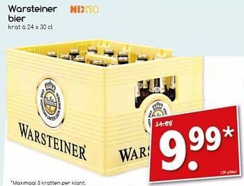 Aanbiedingen Warsteiner bier - Warsteiner - Geldig van 06/11/2017 tot 11/11/2017 bij Agrimarkt