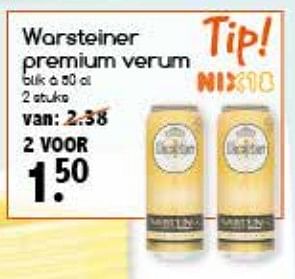 Aanbiedingen Warsteiner premium verum - Warsteiner - Geldig van 06/11/2017 tot 11/11/2017 bij Agrimarkt