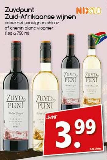 Aanbiedingen Zuydpunt zuid-afrikaanse wijnen - Rode wijnen - Geldig van 06/11/2017 tot 11/11/2017 bij Agrimarkt