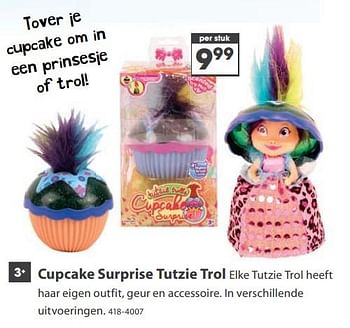 Aanbiedingen Cupcake surprise tutzie trol - Huismerk - Top1Toys - Geldig van 23/10/2017 tot 05/12/2017 bij Top1Toys