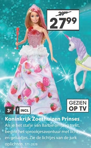 Aanbiedingen Koninkrijk zoethuizen prinses - Mattel - Geldig van 23/10/2017 tot 05/12/2017 bij Top1Toys