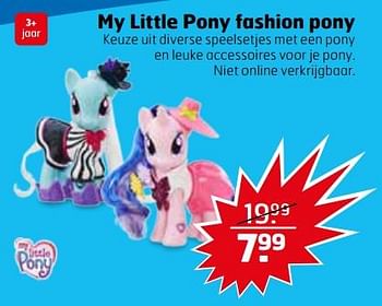 Aanbiedingen My little pony fashion pony - My Little Pony - Geldig van 07/11/2017 tot 12/11/2017 bij Trekpleister