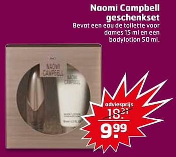 Aanbiedingen Naomi campbell geschenkset - Naomi Campbell - Geldig van 07/11/2017 tot 12/11/2017 bij Trekpleister