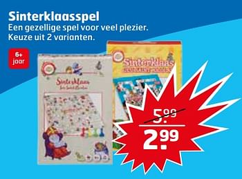 Aanbiedingen Sinterklaasspel - Huismerk - Trekpleister - Geldig van 07/11/2017 tot 12/11/2017 bij Trekpleister