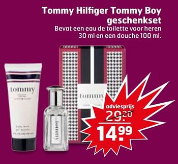 Aanbiedingen Tommy hilfiger tommy boy geschenkset - Tommy - Geldig van 07/11/2017 tot 12/11/2017 bij Trekpleister