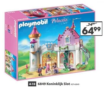 Aanbiedingen 6849 koninklijk slot - Playmobil - Geldig van 23/10/2017 tot 05/12/2017 bij Top1Toys