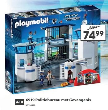 Aanbiedingen 6919 politiebureau met gevangenis - Playmobil - Geldig van 23/10/2017 tot 05/12/2017 bij Top1Toys
