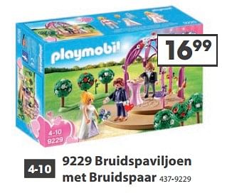 Aanbiedingen 9229 bruidspaviljoen met bruidspaar - Playmobil - Geldig van 23/10/2017 tot 05/12/2017 bij Top1Toys