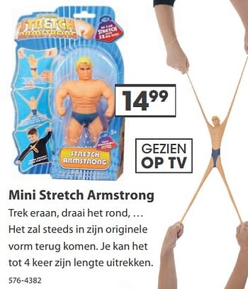 Aanbiedingen Mini stretch armstrong - Huismerk - Top1Toys - Geldig van 23/10/2017 tot 05/12/2017 bij Top1Toys