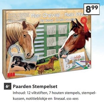 Aanbiedingen Paarden stempelset - Huismerk - Top1Toys - Geldig van 23/10/2017 tot 05/12/2017 bij Top1Toys