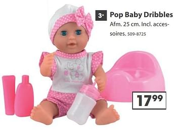 Aanbiedingen Pop baby dribbles - Huismerk - Top1Toys - Geldig van 23/10/2017 tot 05/12/2017 bij Top1Toys