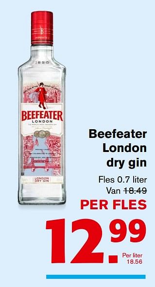 Aanbiedingen Beefeater london dry gin - Beefeater - Geldig van 08/11/2017 tot 14/11/2017 bij Hoogvliet