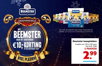 Aanbiedingen Beemster kaasplakken - Beemster - Geldig van 08/11/2017 tot 14/11/2017 bij Hoogvliet