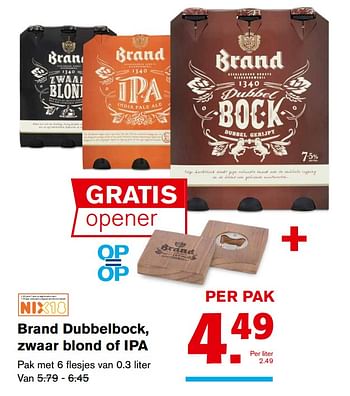 Aanbiedingen Brand dubbelbock, zwaar blond of ipa - remote_pf_nl.BRAND - Geldig van 08/11/2017 tot 14/11/2017 bij Hoogvliet