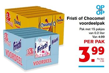Aanbiedingen Fristi of chocomel voordeelpak - Huismerk - Hoogvliet - Geldig van 08/11/2017 tot 14/11/2017 bij Hoogvliet