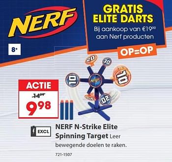 Aanbiedingen Nerf n-strike elite spinning target - Nerf - Geldig van 23/10/2017 tot 05/12/2017 bij Top1Toys