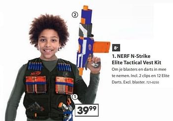 Aanbiedingen Nerf n-strike elite tactical vest kit - Nerf - Geldig van 23/10/2017 tot 05/12/2017 bij Top1Toys