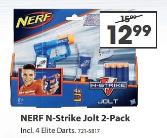 Aanbiedingen Nerf n-strike jolt 2-pack - Nerf - Geldig van 23/10/2017 tot 05/12/2017 bij Top1Toys