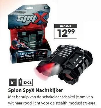 Aanbiedingen Spion spyx nachtkijker - Huismerk - Top1Toys - Geldig van 23/10/2017 tot 05/12/2017 bij Top1Toys