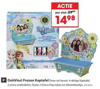 Aanbiedingen Dohvinci frozen kaptafel - Disney  Frozen - Geldig van 23/10/2017 tot 05/12/2017 bij Top1Toys