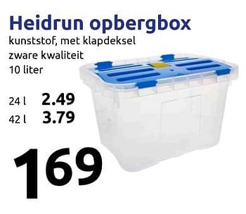 Aanbiedingen Heidrun opbergbox - Heidrun - Geldig van 08/11/2017 tot 14/11/2017 bij Action